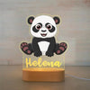 Personalized Children Animal Night Light Custom Name Acrylic Lamp Baby Kids Bedroom Decoration Neonate Birthday Christmas Gift