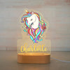 Personalized Children Animal Night Light Custom Name Acrylic Lamp Baby Kids Bedroom Decoration Neonate Birthday Christmas Gift