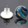 Exquisite Marbling Round Time Stone Glass Stainless Steel Studs - Luxeventshub