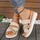 Thick Bottom Ladies Hemp Rope Woven Casual Slippers
