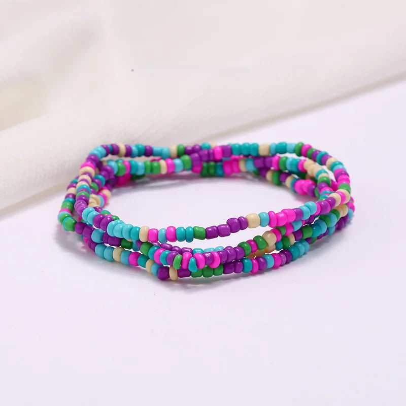 1pc Fashion Bohemian Waist Chain Creative Beads Decor Waist Jewelry Belly Chain For Women Girls Jewelry Necklace Anklet Bracelet