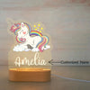 Personalized Children Animal Night Light Custom Name Acrylic Lamp Baby Kids Bedroom Decoration Neonate Birthday Christmas Gift