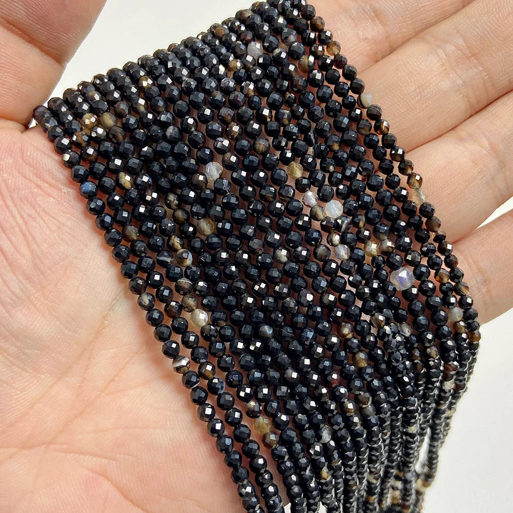 Mixed Natural Raw Stone Quartz Beads Loose 2 3 4MM Small Gem Spacer Beads For Making Necklace Bracelet Waist Chain Jewelry Diy