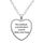 Collares personalizados para colgante personalizado, collar de corazón de melocotón, colgantes de cristal para mamá, papá, bebé, regalos personalizados, joyería - Luxeventshub
