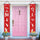 Pancarta del porche del día de Vanlentine, pancarta de puerta del feliz día de San Valentín de 2 piezas, pancartas del letrero del porche del día de San Valentín y pareja del día de San Valentín - Luxeventshub