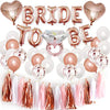 Bachelorette Party Decorations Kits Rose Gold Bridal Shower Party Decor and Bride to Be Balloons Supplies for Bridal Shower