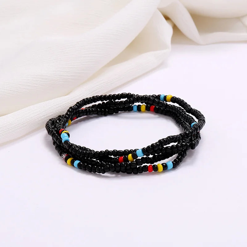 1pc Fashion Bohemian Waist Chain Creative Beads Decor Waist Jewelry Belly Chain For Women Girls Jewelry Necklace Anklet Bracelet