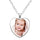 Collares personalizados para colgante personalizado, collar de corazón de melocotón, colgantes de cristal para mamá, papá, bebé, regalos personalizados, joyería - Luxeventshub