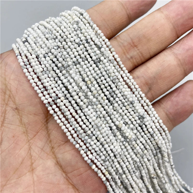 Mixed Natural Raw Stone Quartz Beads Loose 2 3 4MM Small Gem Spacer Beads For Making Necklace Bracelet Waist Chain Jewelry Diy