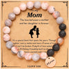 Moms Beaded Bracelet with MOM Charm Timeless Perfect Gift to Celebrate Her Birthday, Anniversary, Thanksgiving, or Mothers Day