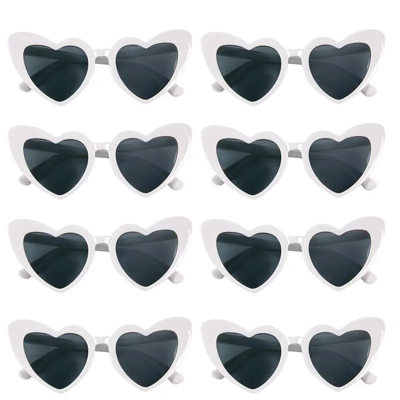 8/6pcs Hen Night Love Sunglasses Bachelorette Party Heart Glasses Wedding Bridal Shower Decor Bridesmaid Gifts for Women girls