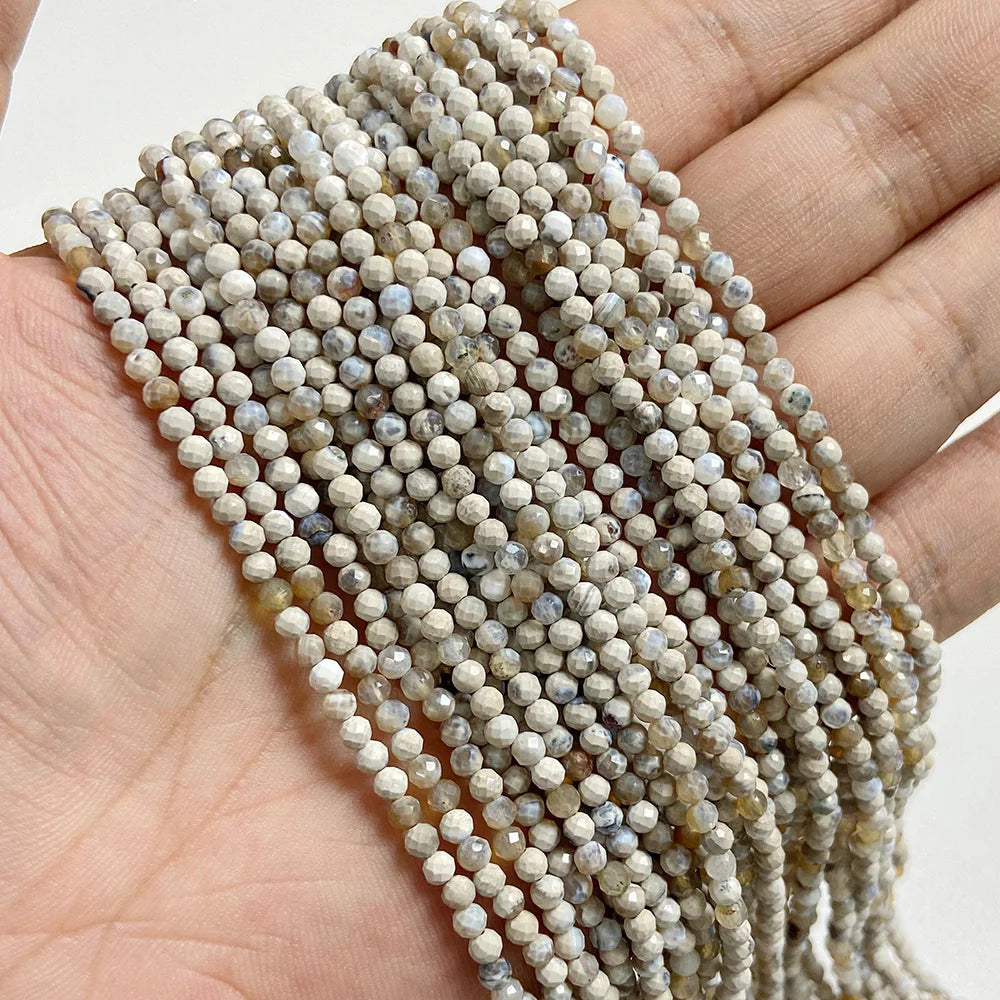 Mixed Natural Raw Stone Quartz Beads Loose 2 3 4MM Small Gem Spacer Beads For Making Necklace Bracelet Waist Chain Jewelry Diy