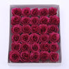 10/20/30/50pcs 7cm Valentine Rose head Glitter artificial flower roses for wife mother gift Wedding birthday DIY refined bouquet