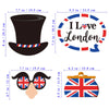 Amosfun 20PCS UK Flag Photo Booth Props for British National Day Party Decorations photo props UK flag photo props