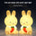 Cute Night Light Cartoon Bunny Desk Lamp Bedroom Bedside Lamp Baby Sleeping Lights Nightlight Lighting Ornaments Toys Gift