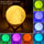 8cm Moon Lamp LED Night Light Battery Powered With Stand Starry Lamp Bedroom Decor Night Lights Kids Gift Moon Lamp - Luxeventshub