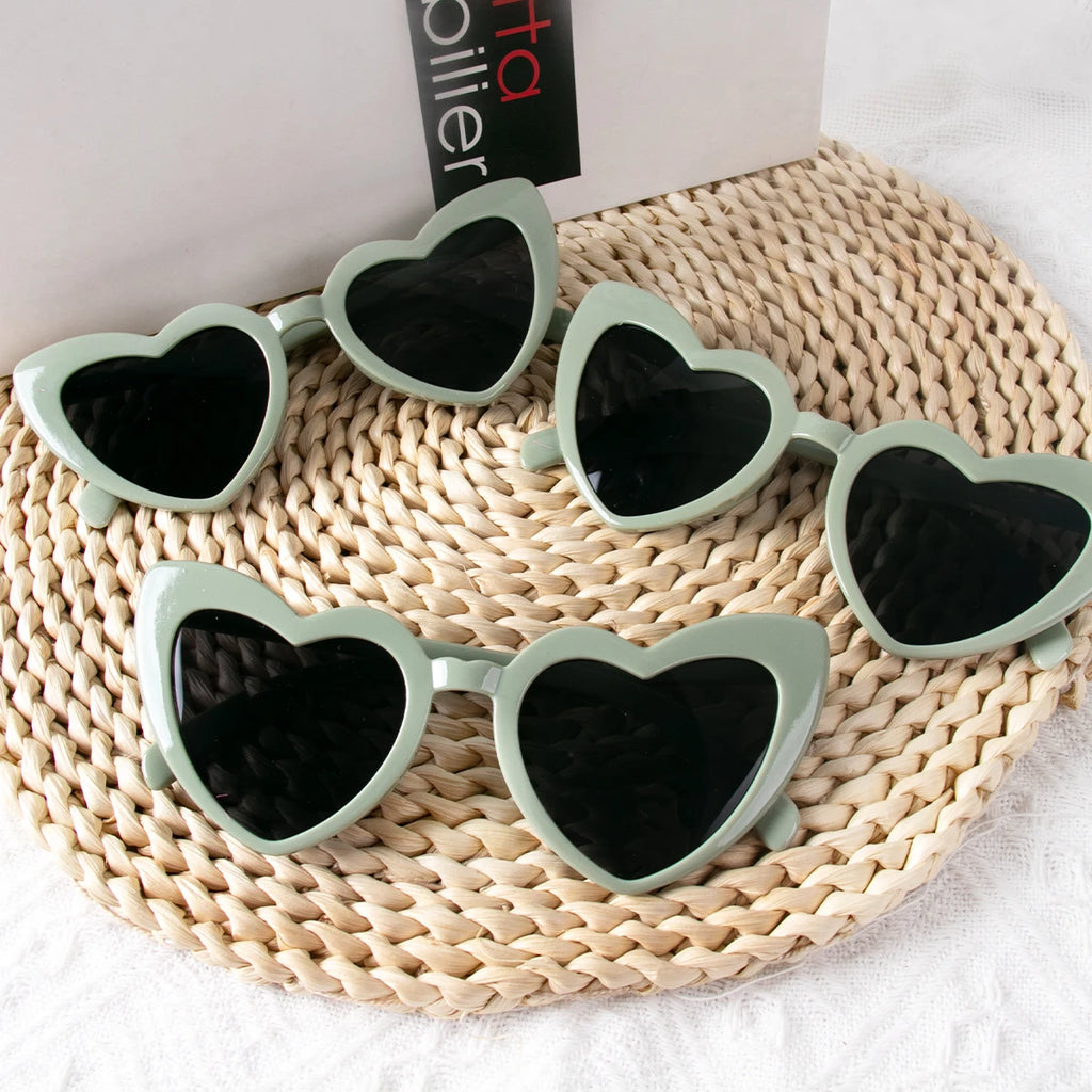 8/6pcs Hen Night Love Sunglasses Bachelorette Party Heart Glasses Wedding Bridal Shower Decor Bridesmaid Gifts for Women girls