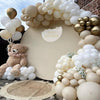 Retro White Sand Balloons Arch Kit White Gold Balloon Garland Birthday Party Baby Shower Wedding Anniversary Decoration Globos