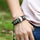 Africa Country Flag Bracelets Men Women Algeria Sudan Tunisia Morocco Flag Glass Dome Black Leather Charm Bangles Punk Jewelry - Luxeventshub