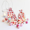 20pcs Red Love Heart Organza Bags Wedding Party Gift Candy Drawstring Bag Christmas Valentines Day Jewellery Pouches Display