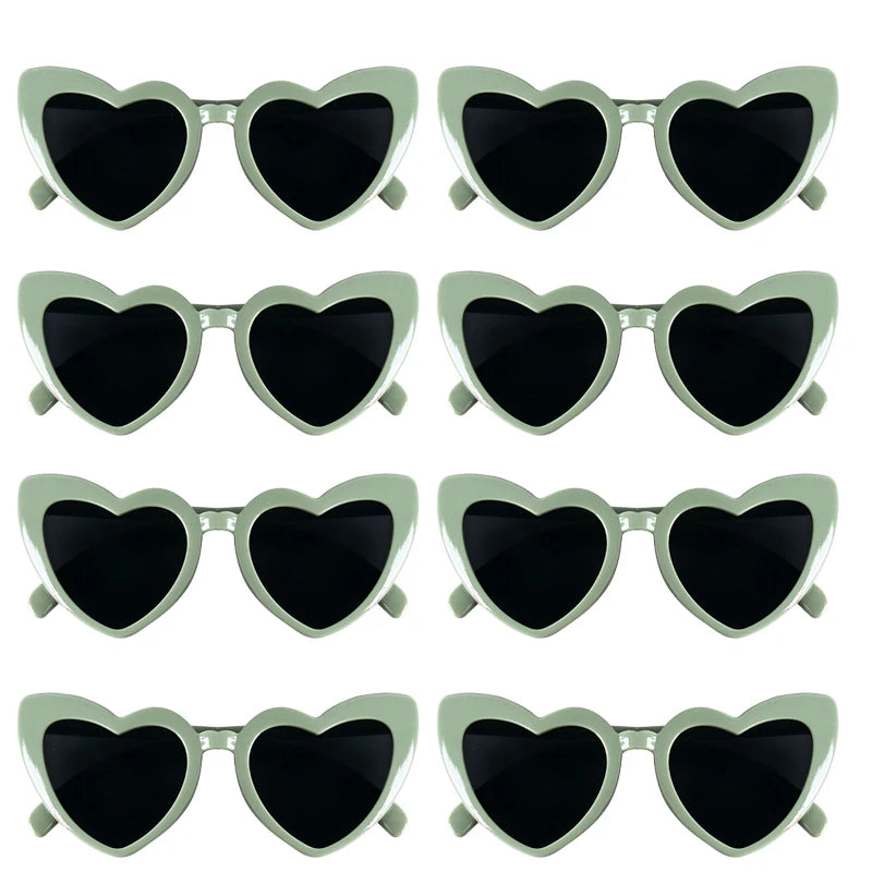 8/6pcs Hen Night Love Sunglasses Bachelorette Party Heart Glasses Wedding Bridal Shower Decor Bridesmaid Gifts for Women girls