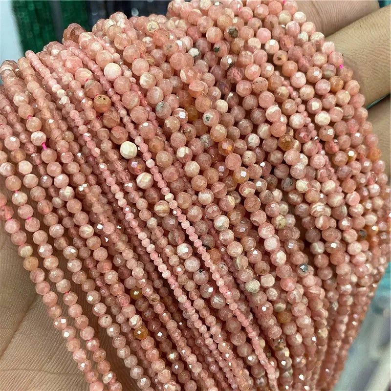 Mixed Natural Raw Stone Quartz Beads Loose 2 3 4MM Small Gem Spacer Beads For Making Necklace Bracelet Waist Chain Jewelry Diy