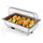 Electric Chafing Dish Set With Temperature Control Buffet Set Food Servers And Warmers With Transparent Lid For Catering, Party