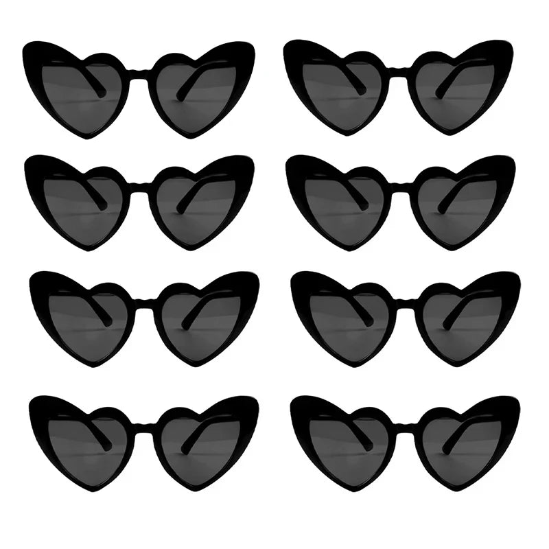 8/6pcs Hen Night Love Sunglasses Bachelorette Party Heart Glasses Wedding Bridal Shower Decor Bridesmaid Gifts for Women girls