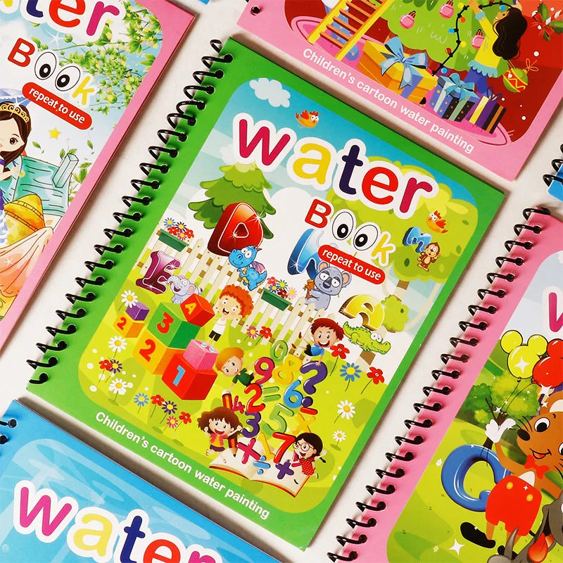 Children DIY Magical Water Painting Book Toddler Early Education Toys Reusable Magic Drawing Coloring Creativity Board For Kids