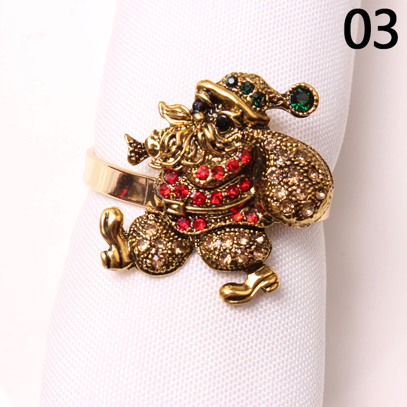 Christmas Stockings Christmas Boots Napkin Ring Napkin Buckle Cloth Ring Christmas Series