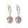 Earrings Female French Net Red 925 Silver Needle Pearl - Luxeventshub