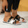 Women's Color Matching Round Head Flat Plus Size Slippers - Luxeventshub