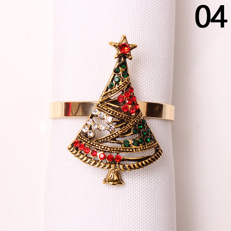 Christmas Stockings Christmas Boots Napkin Ring Napkin Buckle Cloth Ring Christmas Series