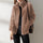 Double Faced Fleece Warm High Neck Sweater Women Cardigan