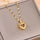 Double-layer Love Necklace With Rhinestones Titanium Steel Pendant Fashion Jewelry Woman Valentines Day Gift - Luxeventshub