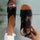 Women's Flat Sandals Retro Style Wide Strap Open Toe - Luxeventshub