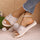 Plus Size Rhinestone Platform Slippers Casual Round Toe Canvas Sandals - Luxeventshub