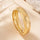 1pcs Fashionable And Personalized Smooth Copper Plated 18k Bracelet, Suitable For Daily Wear During Festivals And Gatherings