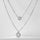 Sparkling Three-dimensional Zircon Pendant Necklace, Women's Exquisite Double-layer Collarbone Chain Jewelry Gift, Suitable For Engagement, Party, Holiday Gifts