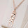 Hollow Carved Two-color Hanging Tag Pendant Chain - Luxeventshub