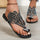 Slip-on Flip-toe Sandals Women's Rhinestone Hollow Flat-heeled Slippers - Luxeventshub