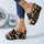 Round Toe Wedge Printed Slippers - Luxeventshub