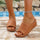 Women's Plus Size Peep Toe Wedge Platform Slippers - Luxeventshub