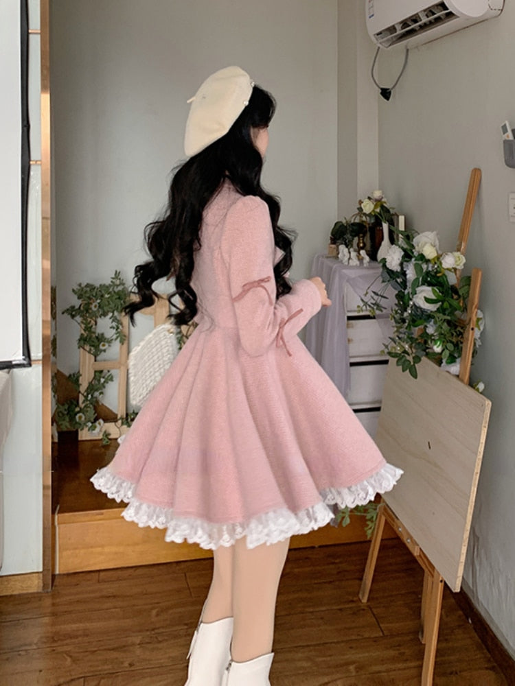 Korean Style Lace Party Mini Dress Luxeventshub Korean Style Lace Party Mini Dress Luxeventshub