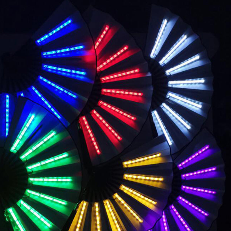 Party LED Fan Luminous Light Up Fan